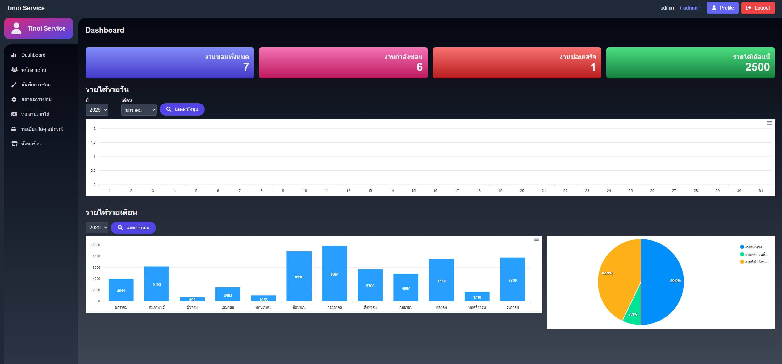 Repair Management System preview