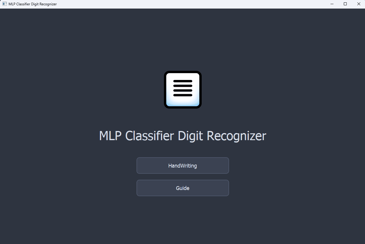 Digit Writing Recognizer App preview